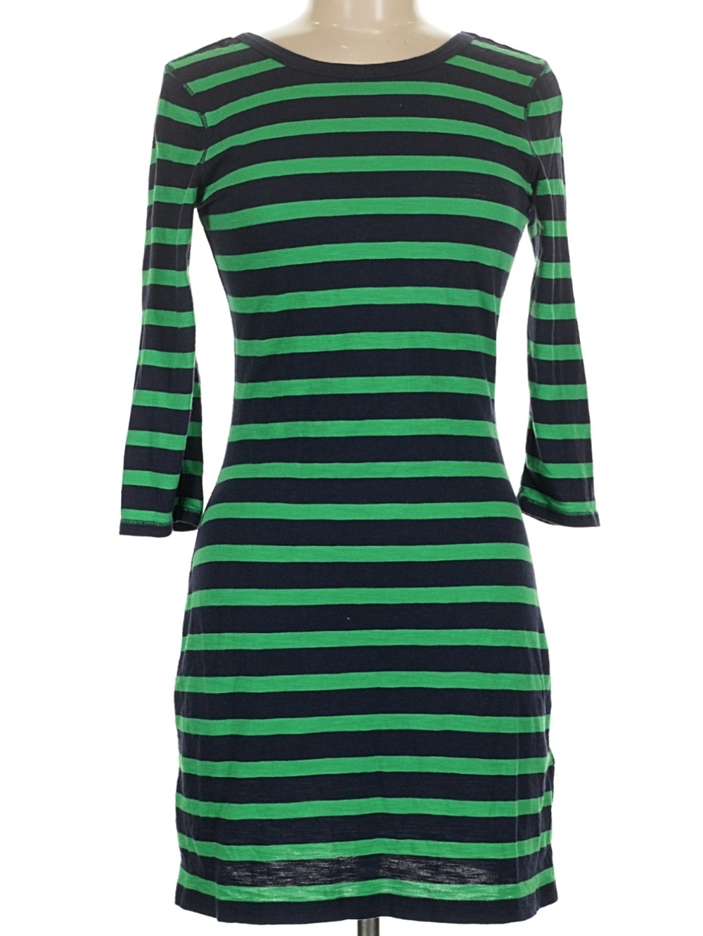 Express Blue and Green Striped Dress
